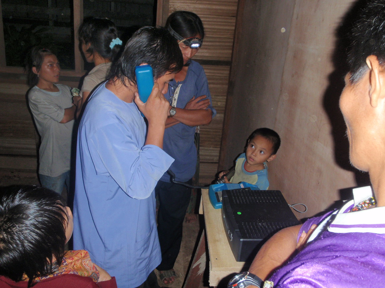 Community members are using Telephone attached to the telecentre VSAT