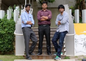 Left to right: Lytyfy co-founders S. Deepak Kumar, Vishnu Raghunathan, and Dilip Kumar